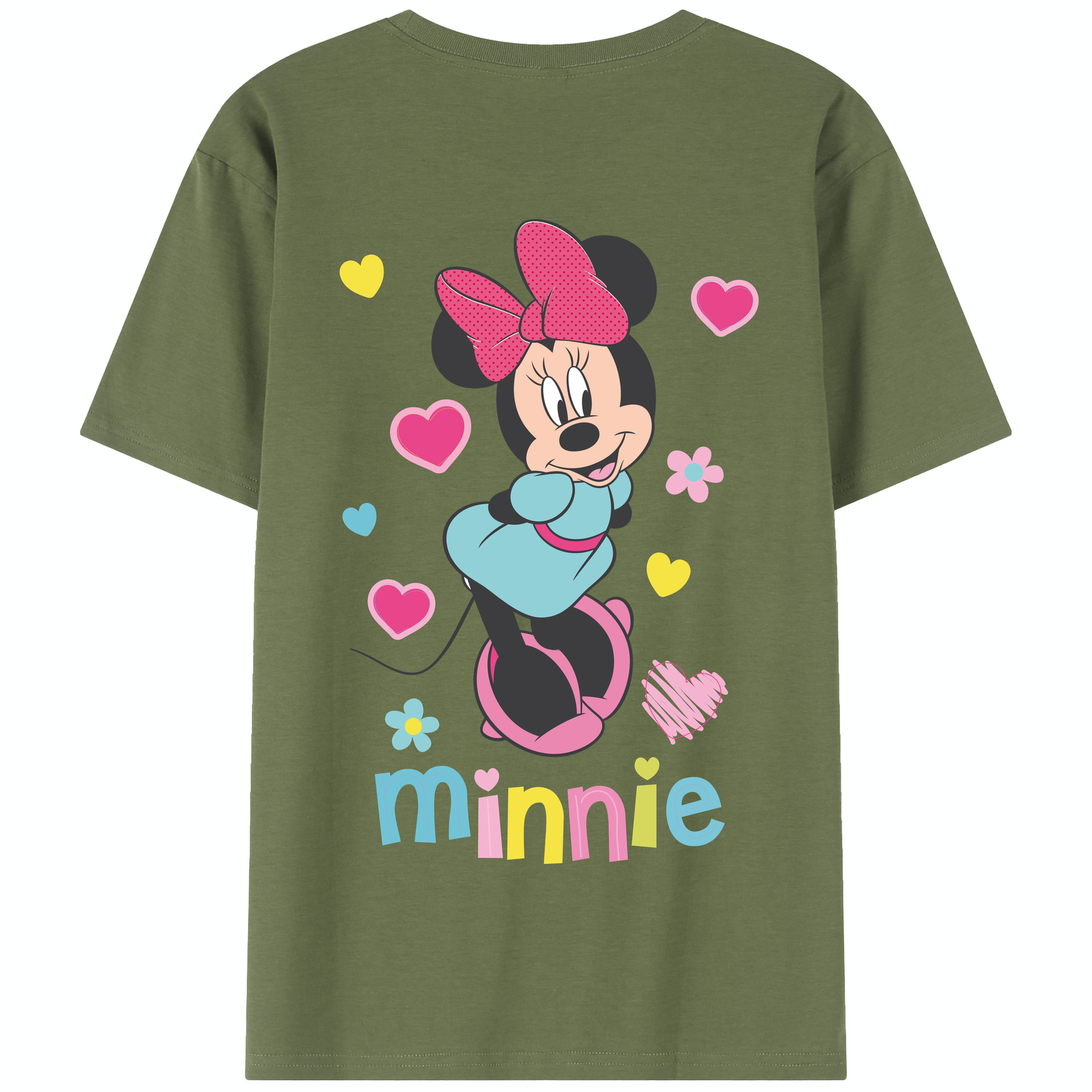 （画像用） ミッキーマウス Mickey Mouse 綿100％半袖Tシャツ（背面プリント）